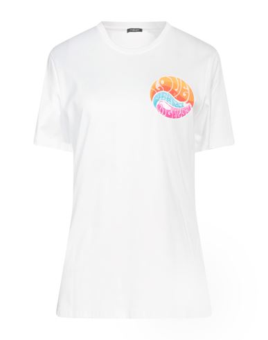 Versace Woman T-shirt White Size 2 Cotton