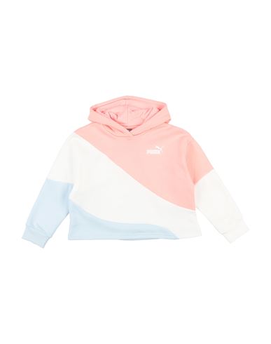 Puma Babies'   Power Cat Hoodie Fl G Toddler Girl Sweatshirt Salmon Pink Size 6 Cotton, Polyester, Elasta