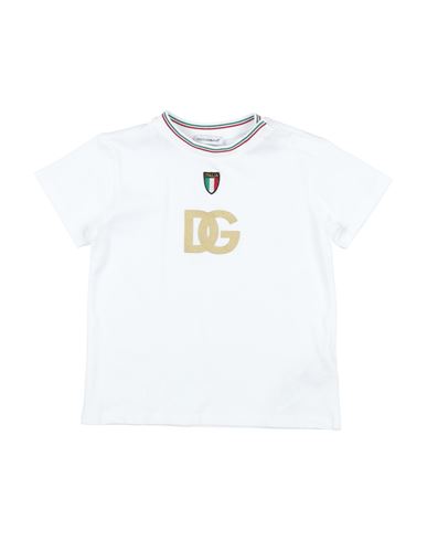 Dolce & Gabbana Newborn Boy T-shirt White Size 3 Cotton, Viscose, Polyester, Elastane In White