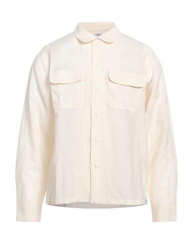 Visvim Man Shirt Cream Size 4 Wool, Linen In White