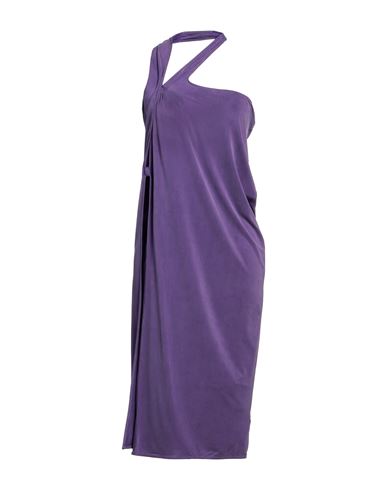Jacquemus Woman Midi Dress Purple Size S Cupro, Elastane