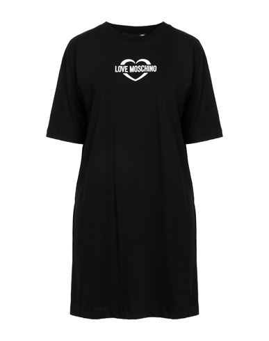 Love Moschino Woman Mini Dress Black Size 8 Cotton, Elastane