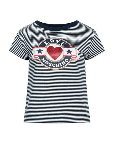 Love Moschino Woman T-shirt White Size 10 Cotton, Elastane In White