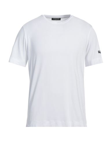 Costume National Man T-shirt White Size 3xl Modal, Rubber