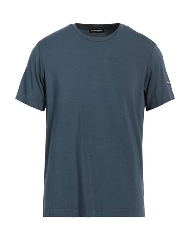 Costume National Man T-shirt Slate Blue Size Xxl Modal, Rubber