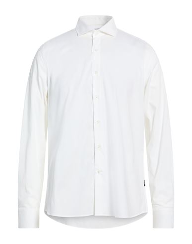 At.p.co At. P.co Man Shirt White Size 16 Cotton, Elastane In White