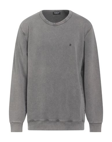 Dondup Man Sweatshirt Grey Size Xxl Cotton In Gray
