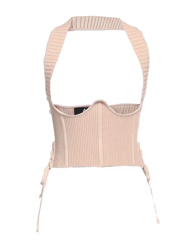 Andreädamo Andreādamo Woman Top Sand Size S Viscose, Polyester, Polyamide, Elastane In Beige