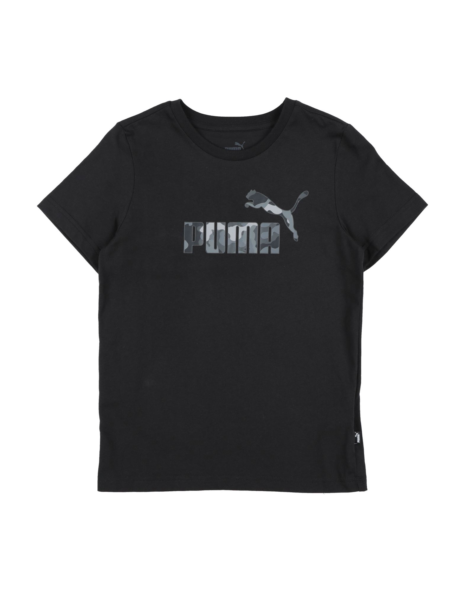 ԥ볫PUMA ܡ 9-16  T  ֥å 10 åȥ 70% / ݥꥨƥ 30% ESS+ CAMO Logo Tee B