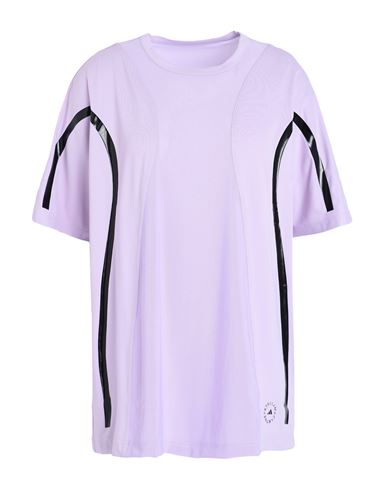 Adidas By Stella Mccartney Asmc Tpa L Tee Woman T-shirt Lilac Size S Recycled Polyester, Elastane In Purple