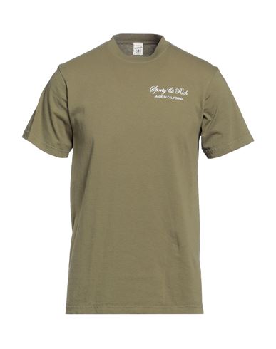 Sporty And Rich Sporty & Rich Man T-shirt Military Green Size M Cotton