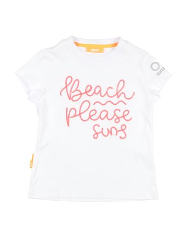 Suns Babies'  Toddler Girl T-shirt White Size 6 Cotton