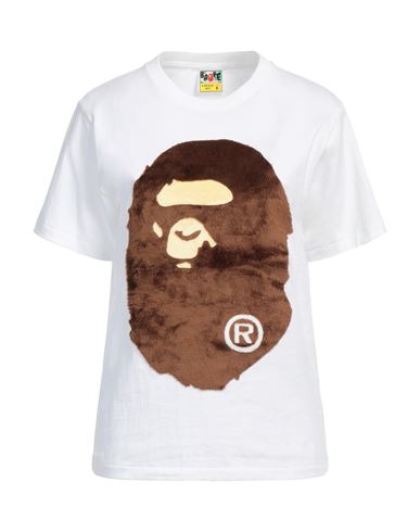 A Bathing Ape Woman T-shirt White Size Xxs Cotton, Polyester