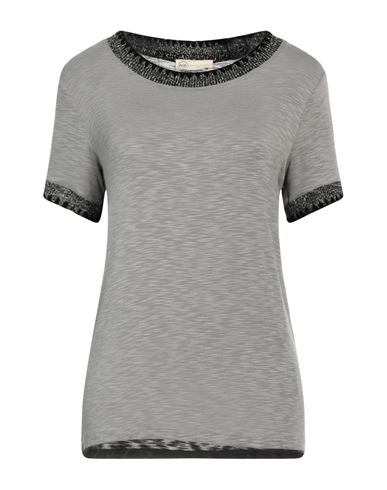 Bsb Woman T-shirt Grey Size S Viscose, Elastane