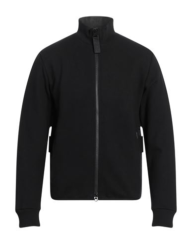 Bikkembergs Man Sweatshirt Black Size L Cotton, Elastane, Polyester