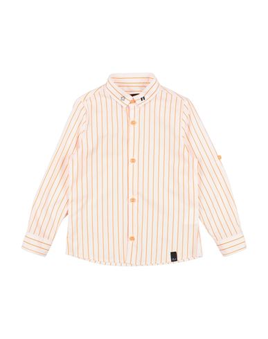 Shop Daniele Alessandrini Toddler Boy Shirt Orange Size 3 Cotton, Polyamide, Elastane