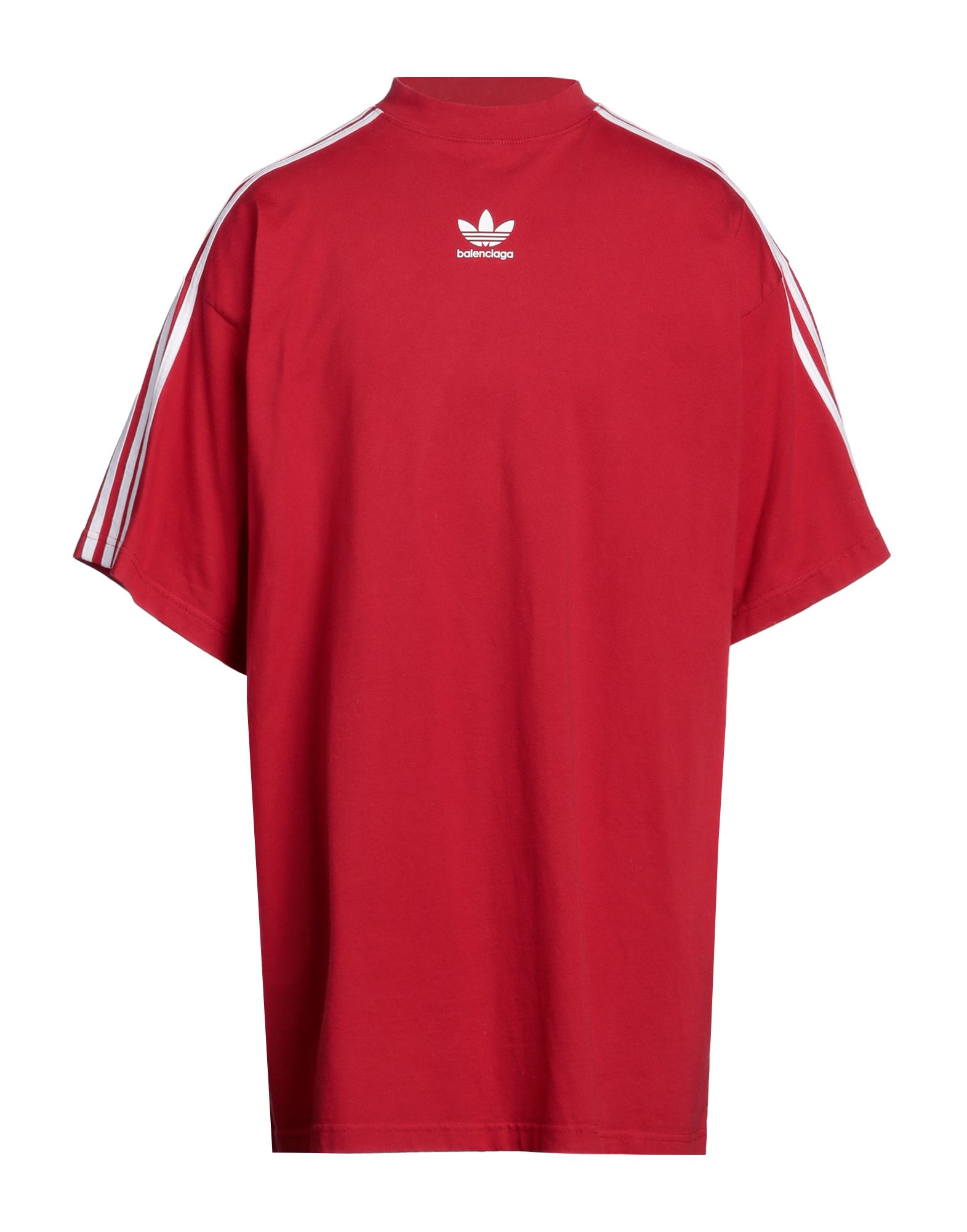 Tシャツ・カットソー BALENCIAGA Men T Shirts 764235TSVK1 5003 RED Cotton T-shirt with logo BALENCIAGA - Nugnes1920