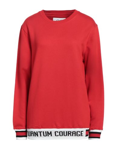 Quantum Courage Woman Sweatshirt Red Size S Cotton, Modal