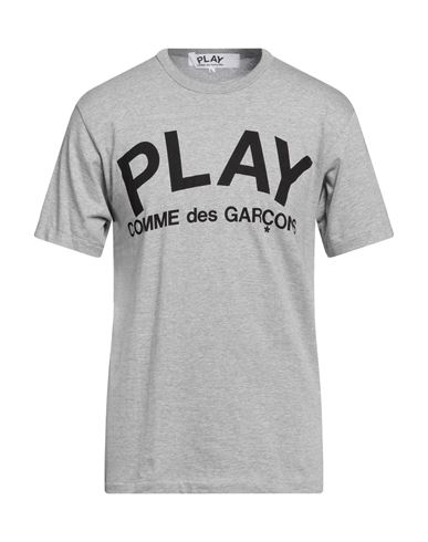 Comme Des Garçons Play Man T-shirt Grey Size Xxl Cotton