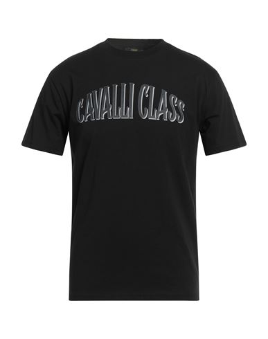 Cavalli Class Man T-shirt Black Size Xxl Cotton