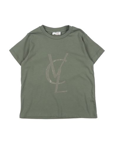 Shop Vicolo Toddler Girl T-shirt Military Green Size 6 Cotton, Elastane