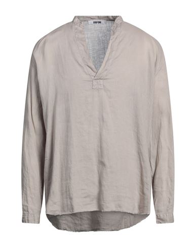 Grifoni Man Shirt Light Grey Size 42 Linen