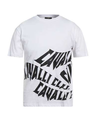 Cavalli Class Man T-shirt White Size Xl Cotton