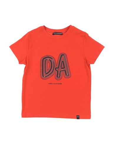 Shop Daniele Alessandrini Toddler Boy T-shirt Orange Size 6 Cotton, Elastane