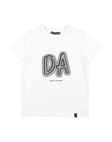 Shop Daniele Alessandrini Toddler Boy T-shirt White Size 6 Cotton, Elastane