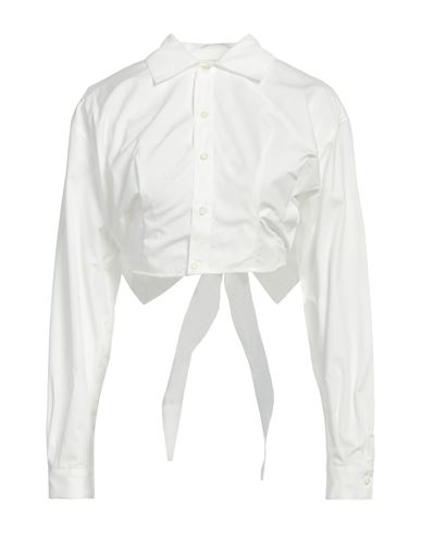 Ami Alexandre Mattiussi Woman Shirt White Size 6 Cotton