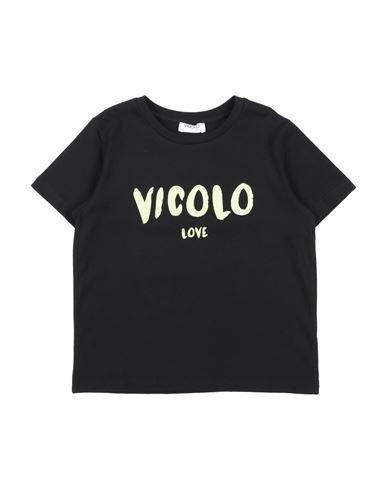 Shop Vicolo Toddler Girl T-shirt Black Size 4 Cotton, Elastane