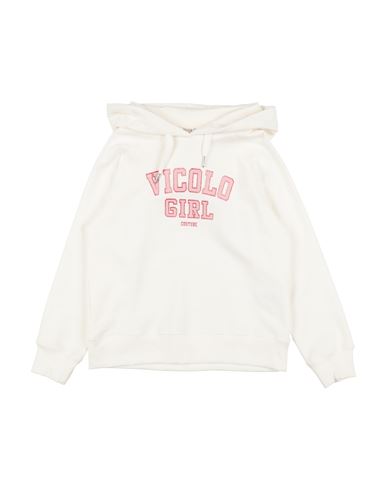 Shop Vicolo Toddler Girl Sweatshirt White Size 6 Cotton, Elastane