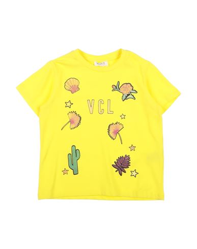 Shop Vicolo Toddler Girl T-shirt Yellow Size 4 Cotton, Elastane