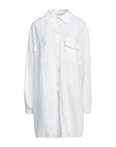 Pennyblack Woman Shirt White Size 8 Viscose, Linen, Cotton