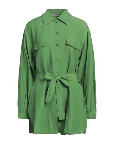 Pennyblack Woman Shirt Green Size 10 Viscose, Linen, Cotton In Green