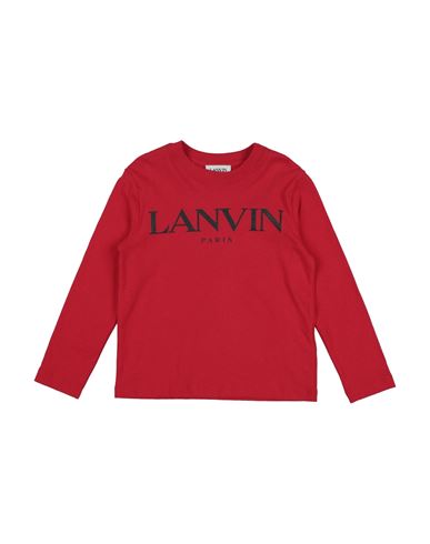 Shop Lanvin Toddler Boy T-shirt Red Size 5 Cotton