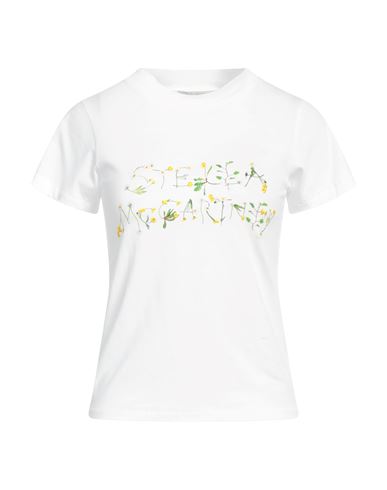 Shop Stella Mccartney Woman T-shirt White Size 6-8 Cotton, Elastane, Viscose