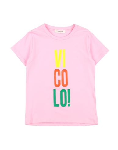 Shop Vicolo Toddler Girl T-shirt Pink Size 6 Cotton, Elastane