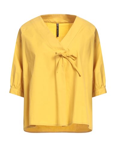 Manila Grace Woman Top Ocher Size 8 Cotton In Yellow