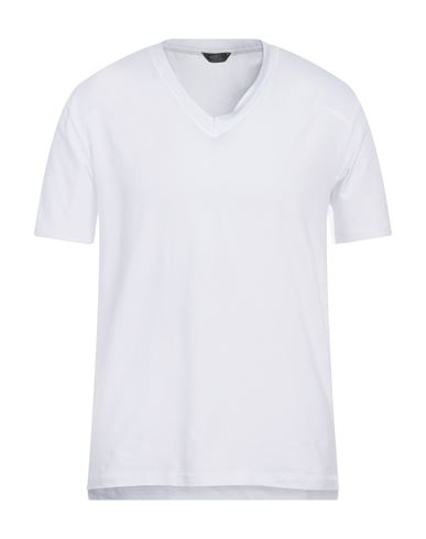 Hōsio Man T-shirt White Size L Cotton, Elastane