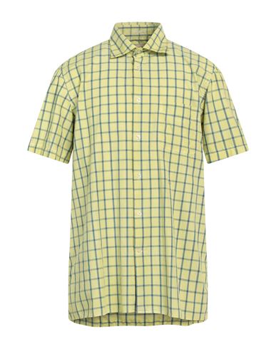 Massimo Alba Man Shirt Acid Green Size Xxl Cotton