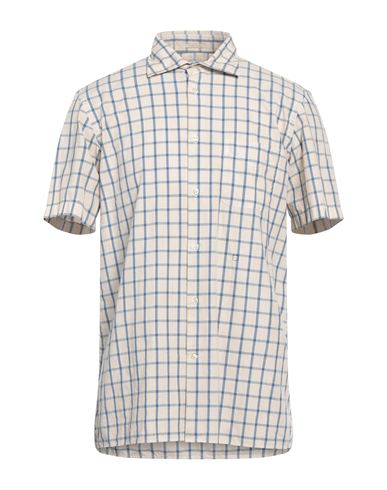 Massimo Alba Man Shirt Beige Size M Cotton