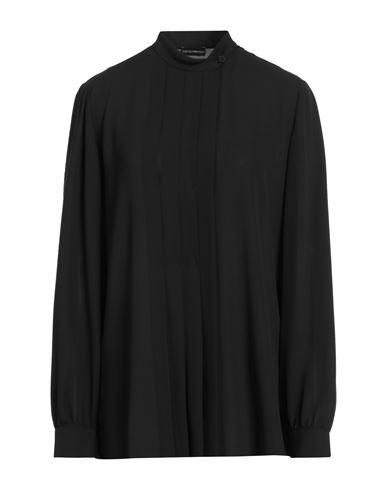 Emporio Armani Woman Blouse Black Size 10 Polyester