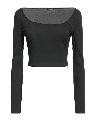 Versace Woman T-shirt Black Size 6 Viscose, Elastane