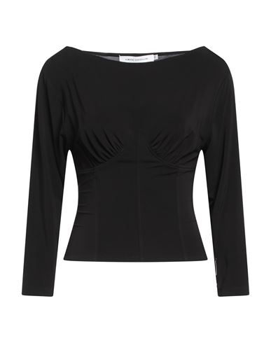 Simona Corsellini Woman Top Black Size 6 Viscose, Elastane