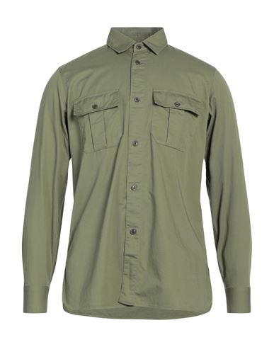 Guy Rover Man Shirt Military Green Size S Cotton