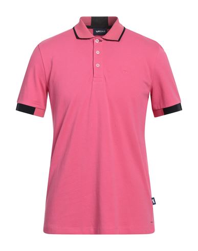 Shop Gas Man Polo Shirt Fuchsia Size Xl Cotton, Elastane In Pink