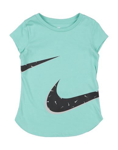 Shop Nike Swooshfetti Logo Tee Toddler Girl T-shirt Light Green Size 7 Cotton, Polyester