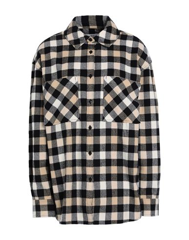 Shop Woolrich Check Flannel Shirt Woman Shirt Beige Size L Cotton