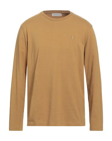 Trussardi Man T-shirt Khaki Size Xxl Cotton, Elastane In Beige